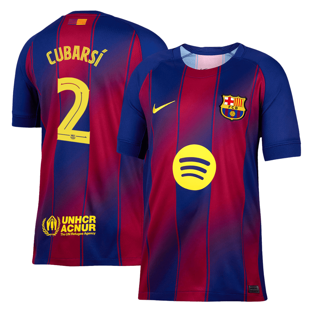 CUBARS¨ª #2 Barcelona HomeFootball Dres 2025/26 Red&Blue - UCL
