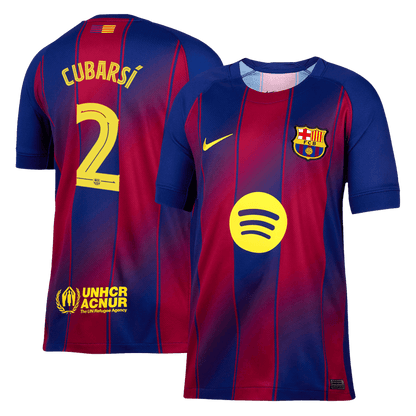 CUBARS¨ª #2 Barcelona HomeFootball Dres 2025/26 Red&Blue - UCL