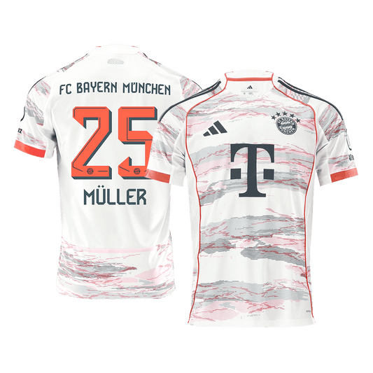 Bayern Munich MÜLLER #25 Away Soccer Jersey 2025/26