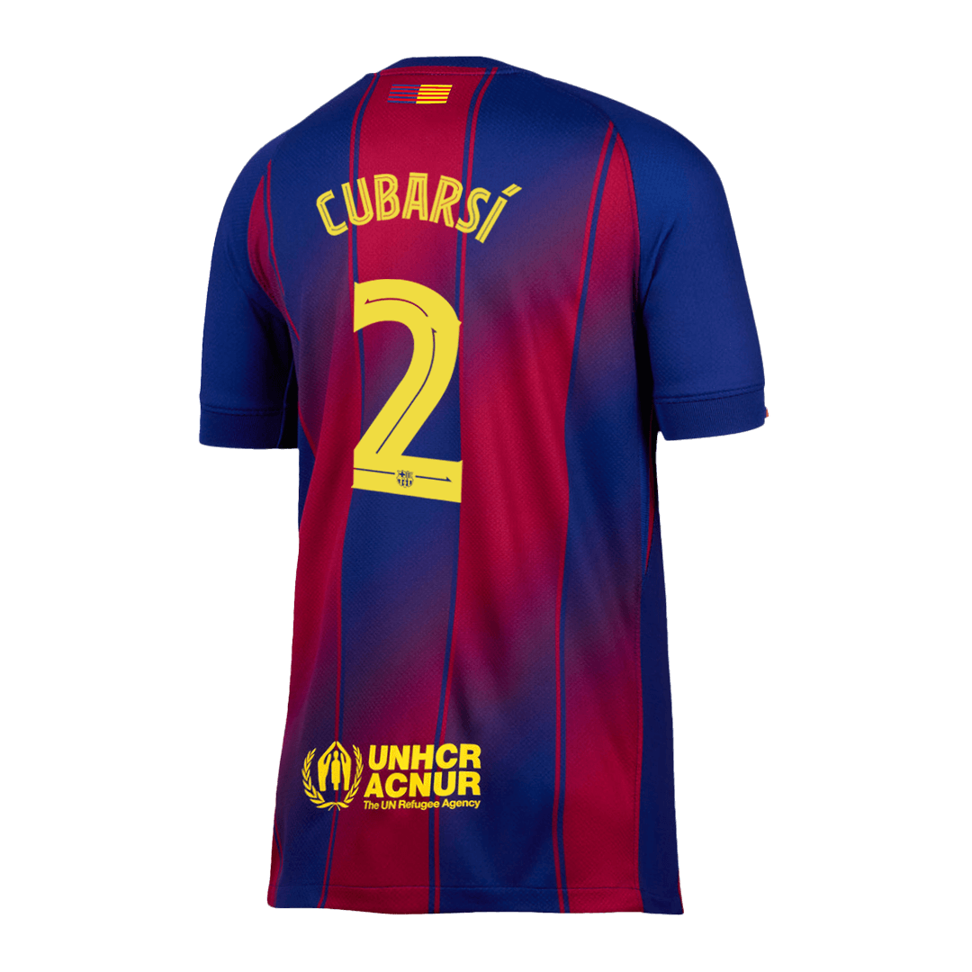 CUBARS¨ª #2 Barcelona HomeFootball Dres 2025/26 Red&Blue - UCL