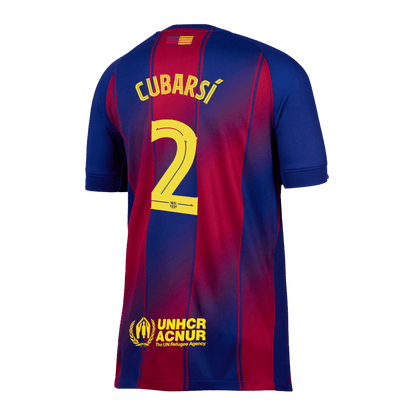 CUBARS¨ª #2 Barcelona HomeFootball Dres 2025/26 Red&Blue - UCL