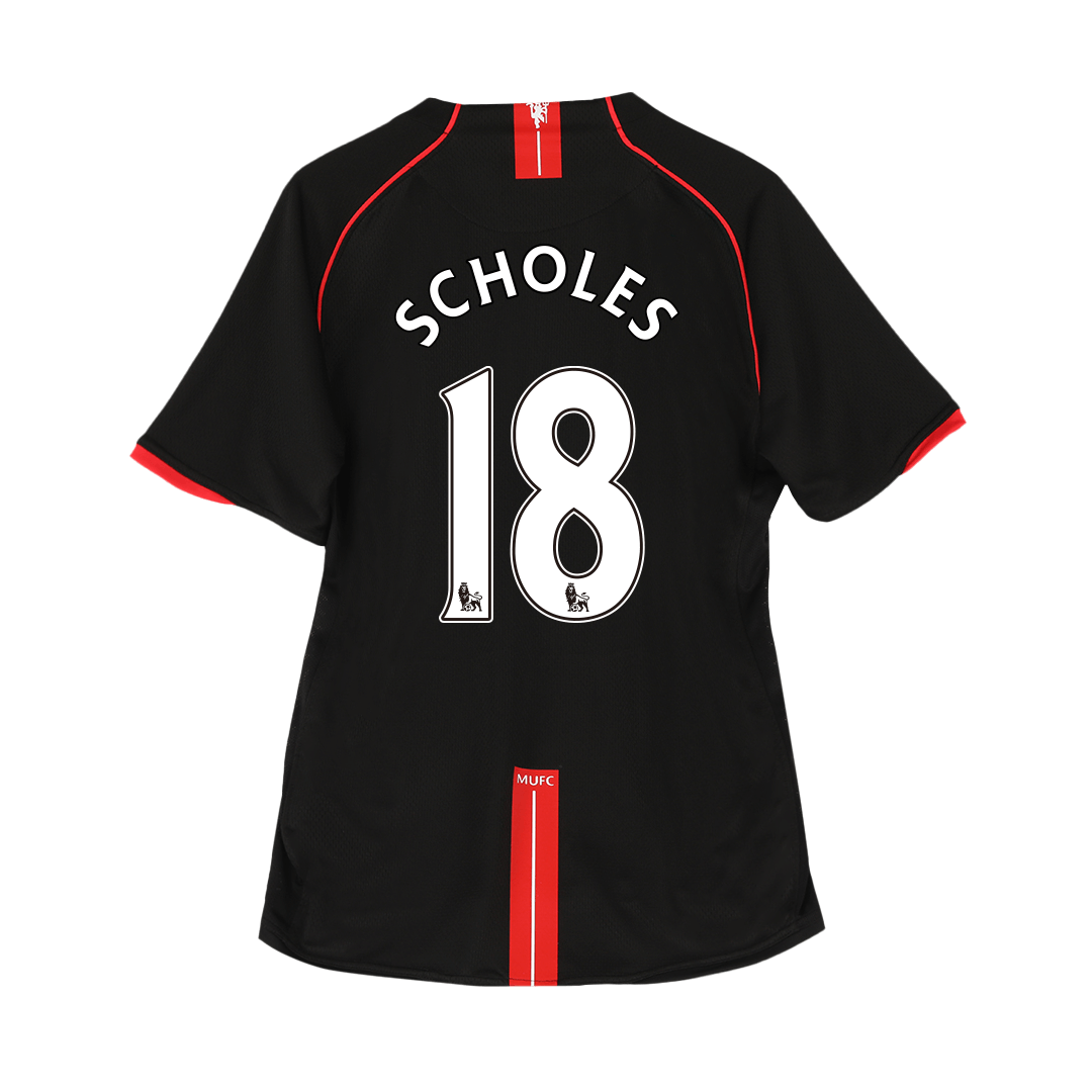 SCHOLES #18 Manchester United Retro Domači nogometni dres 2007/08