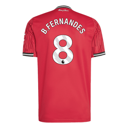 B.FERNANDES #8 Manchester United Home Soccer Jersey 2025/26