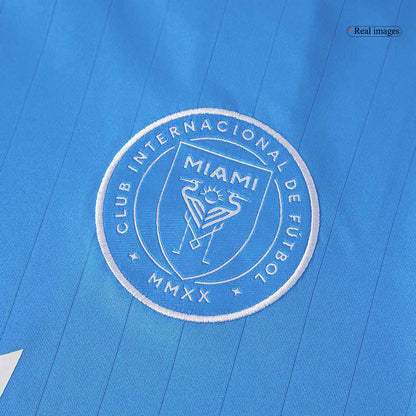 Inter Miami tretji gostujo?i nogometni dres (dres + kratke hla?e) 2025 moder