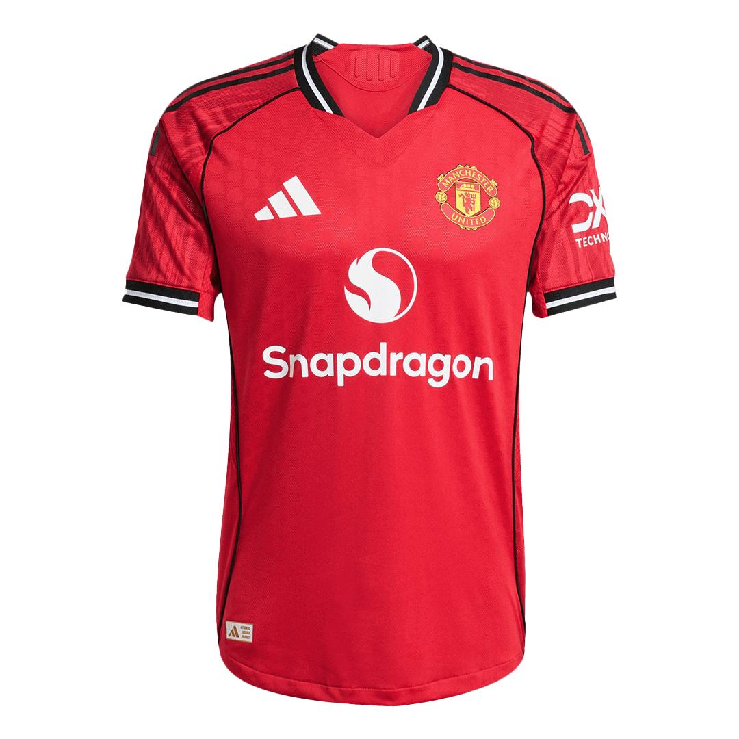 Camiseta de fútbol auténtica Manchester United local 2025/26 Roja