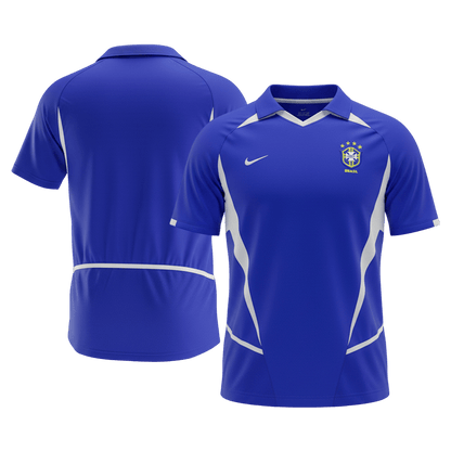 Retro Soccer Jersey Brazil Away 2002