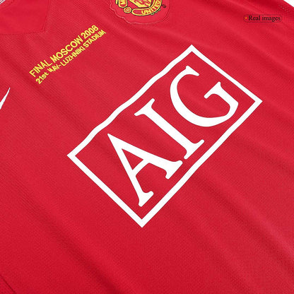 Retro dres RONALDO #7 Manchester United Retro dres domači nogometna majica 2007/08 - finale Lige prvakov