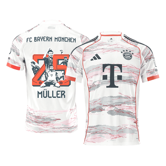 Bayern Munich MÜLLER Special #25 Away Soccer Jersey 2025/26 - Special
