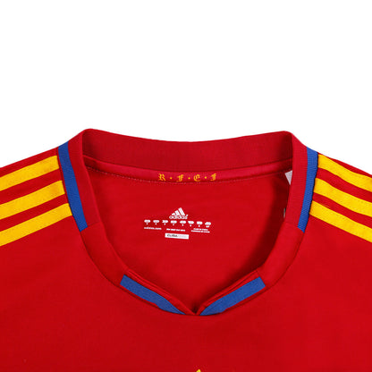 Retro SILVA #21 2010 Spain Home Soccer Jersey
