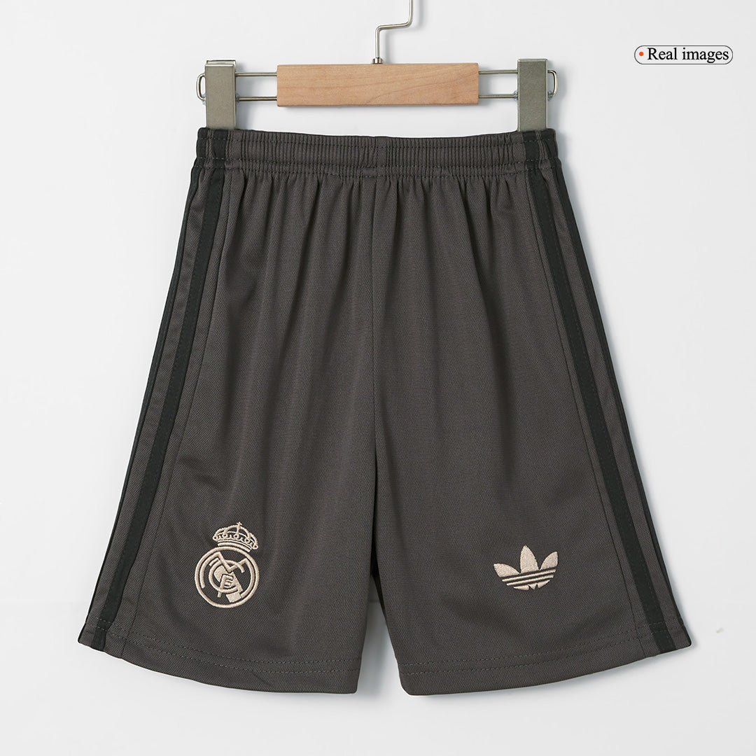 Gift-Kid's Real Madrid Third Away Soccer Jersey Kit (Shirt+Shorts) 2024/25