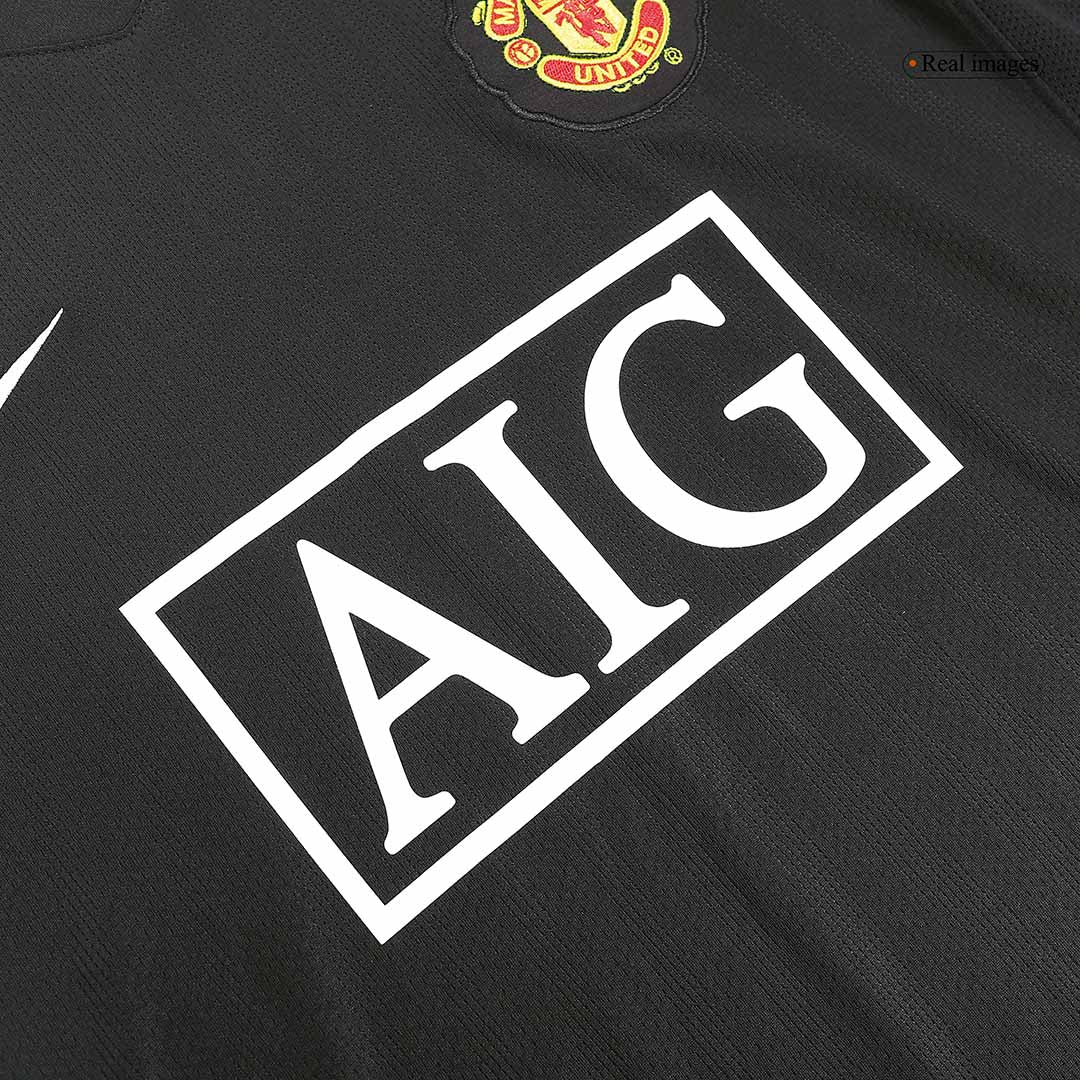 Retro Jersey SCHOLES #18 Manchester United Retro Jersey Away Soccer Shirt 2007/08
