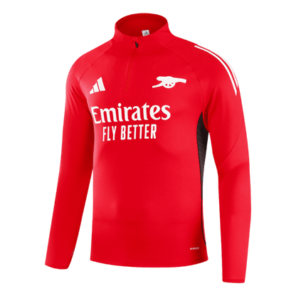 Arsenal 1/4 Zip Tracksuit 2025/26 Kids Red