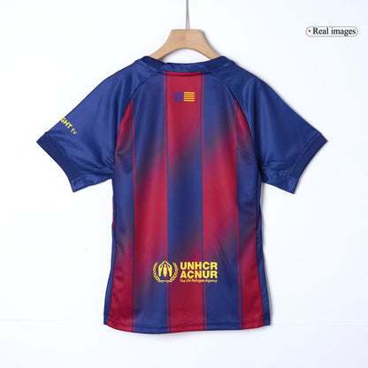 Nogometni dresi Barcelona Home za otroke, komplet 2025/26