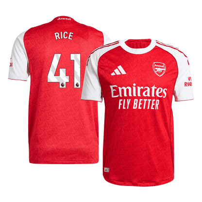 Arsenal RICE #41 Home Soccer Jersey Authentic 2025/26