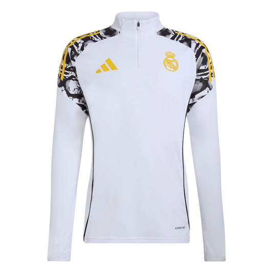 Real Madrid 1/4 Zip Tracksuit 2025/26 White