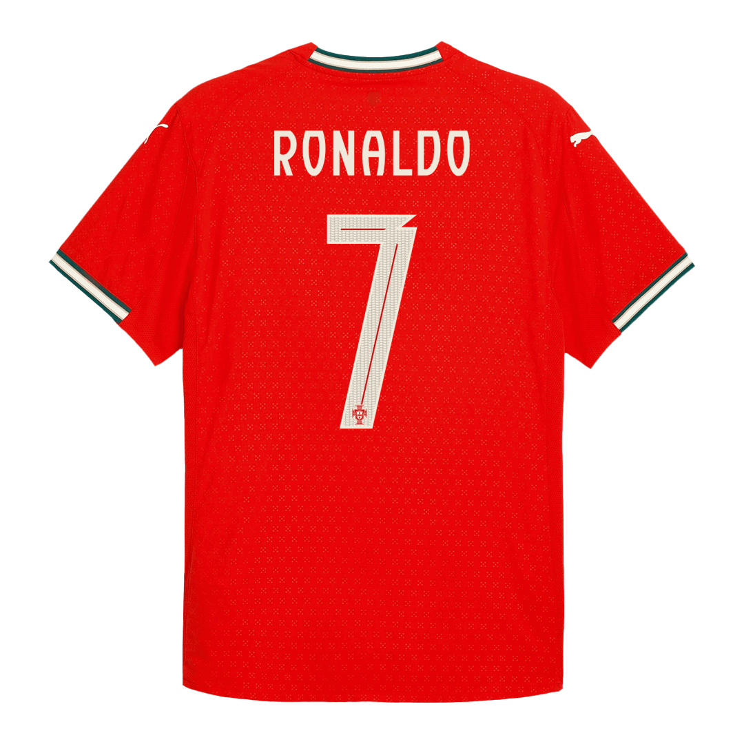 Originalni nogometni dres RONALDO #7 Portugalske reprezentance (domači) 2025 rdeč