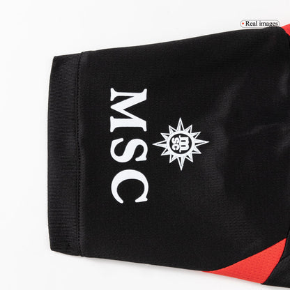 Domači nogometni dresi AC Milan za otroke, celoten komplet 2025/26