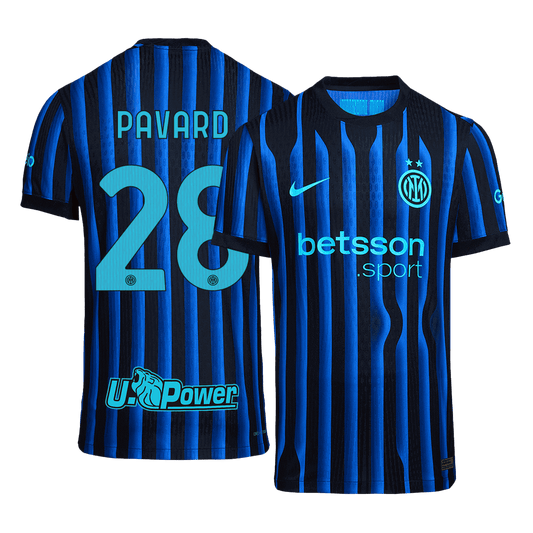 Camiseta de fútbol local auténtica Inter de Milán 2025/26 PAVARD #28