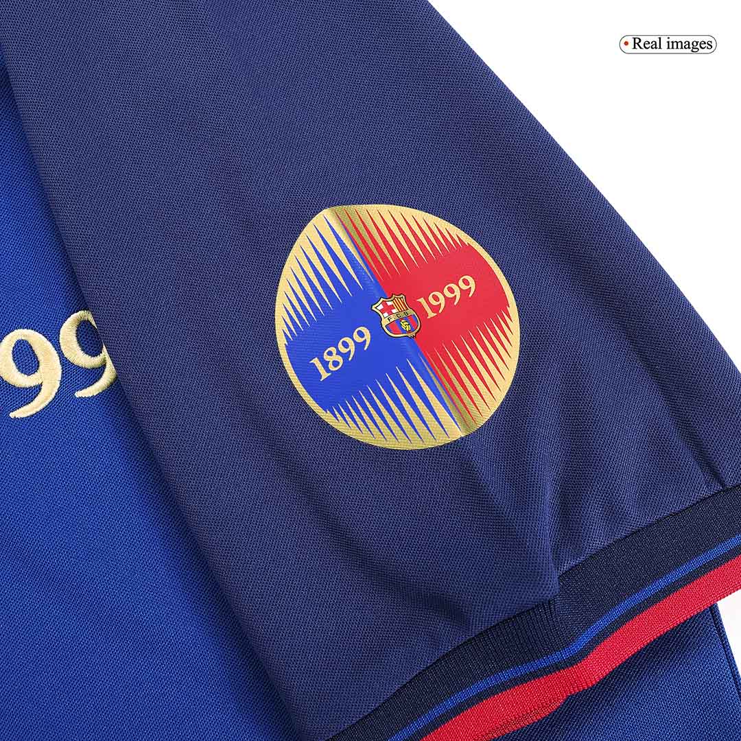 Retro dres RIVALDO #11 Barcelona Retro dres domači nogometni dres 1999/00 100. obletnica