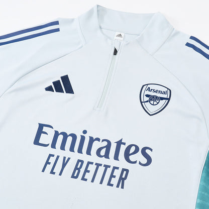 Arsenal 1/4 Zip Tracksuit 2025/26 White