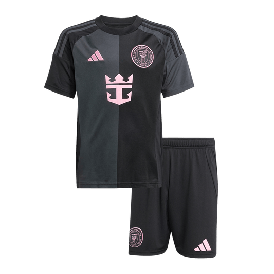 Conjunto de fútbol para niños Inter Miami CF Visitante 2025 (camiseta + pantalón corto)