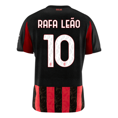 RAFA LEÃO #10 AC Milan Home Soccer Jersey 2025/26 Red&Black