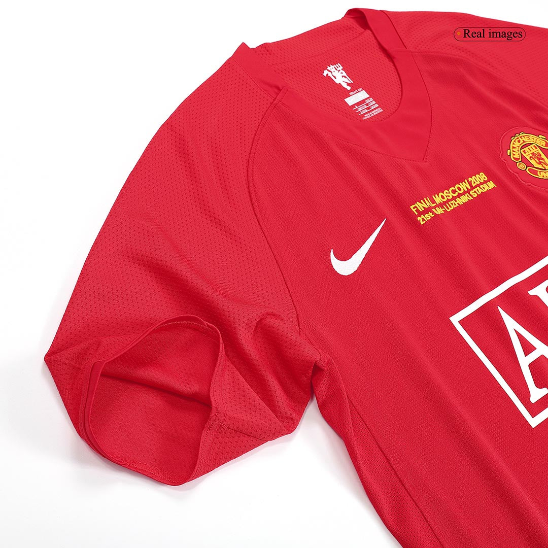 Camiseta de Fútbol Retro Manchester United RONALDO #7 Local 2007/08 - Final UCL