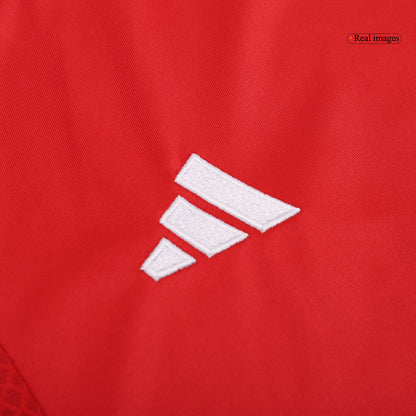 Camiseta y Pantalones Cortos de Fútbol de Local del Manchester United para Niños (2024/25)