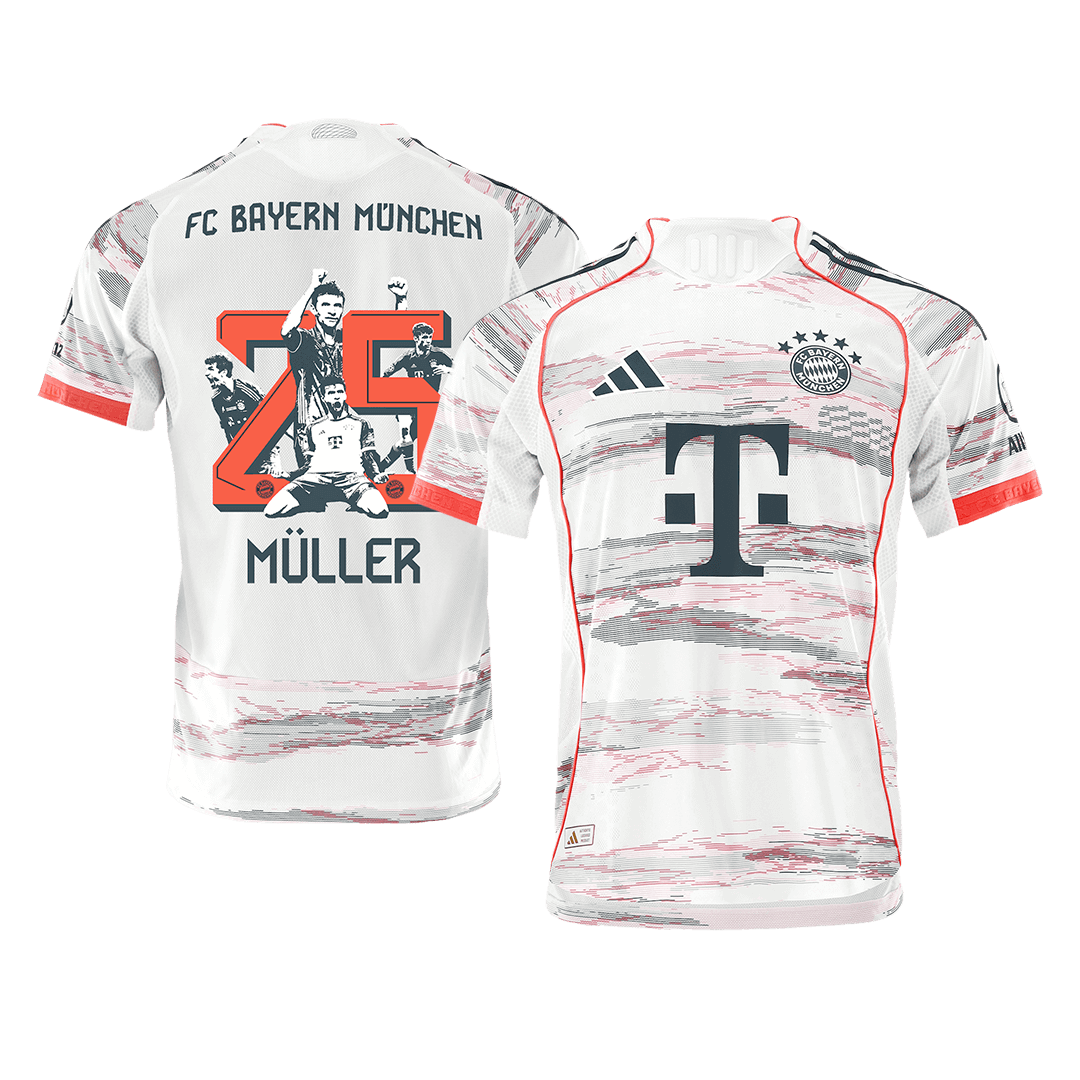 Camiseta de fútbol del Bayern Múnich MÜLLER Edición Especial #25 de visitante auténtica 2025/26 - Especial