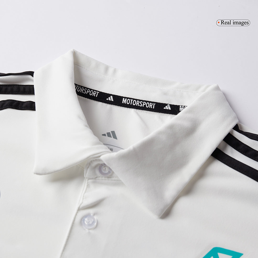 Mercedes AMG Petronas F1 2025 Team Polo White
