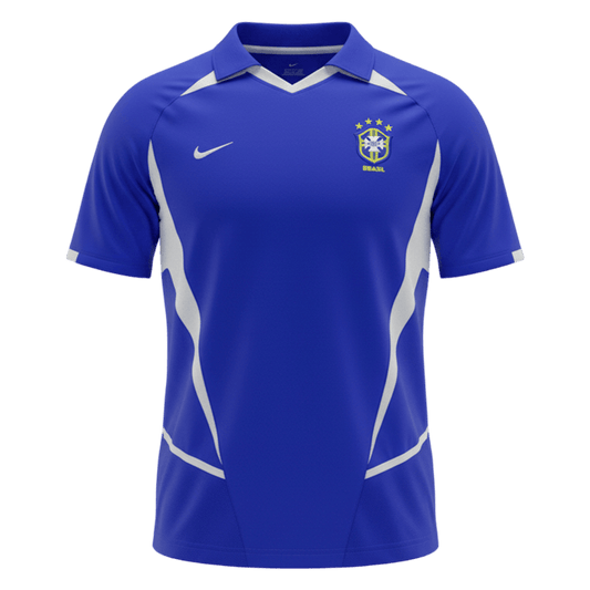 Camiseta de fútbol retro Brasil visitante 2002