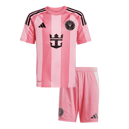 Inter Miami CF Home Soccer Jersey Kit 2025 Kids(Jersey+Shorts)
