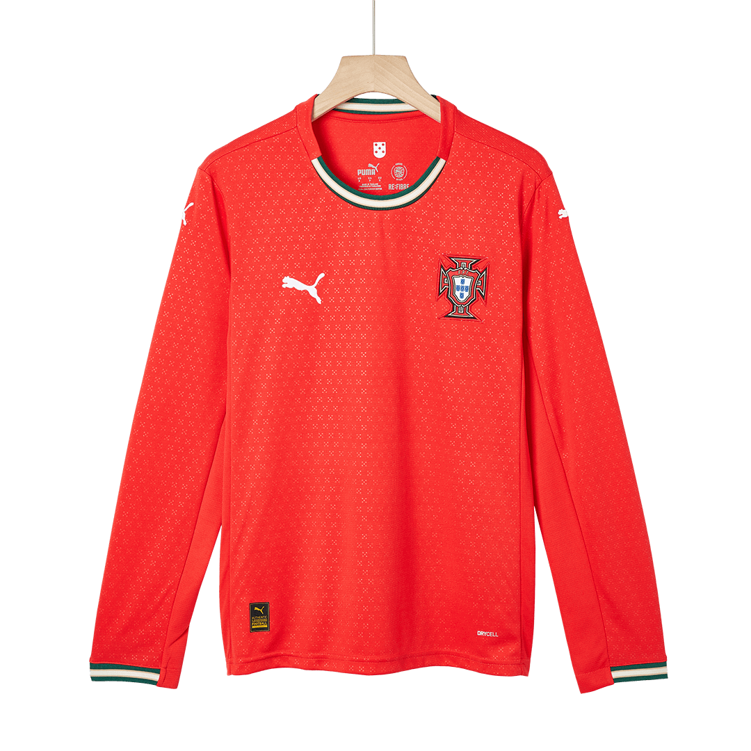 Portugal Long Sleeve Home Soccer Jersey 2025