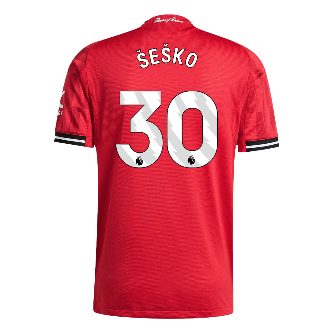 ŠEŠKO #30 Domači avtentični nogometni dres Manchester Uniteda 2025/26