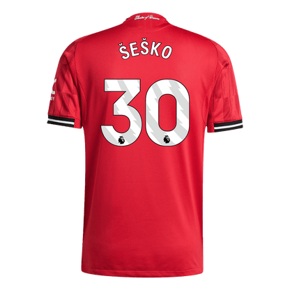 ŠEŠKO #30 Domači avtentični nogometni dres Manchester Uniteda 2025/26