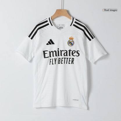 Gift-Kid's Real Madrid Home Soccer Jersey Kit (Shirt+Shorts) 2024/25