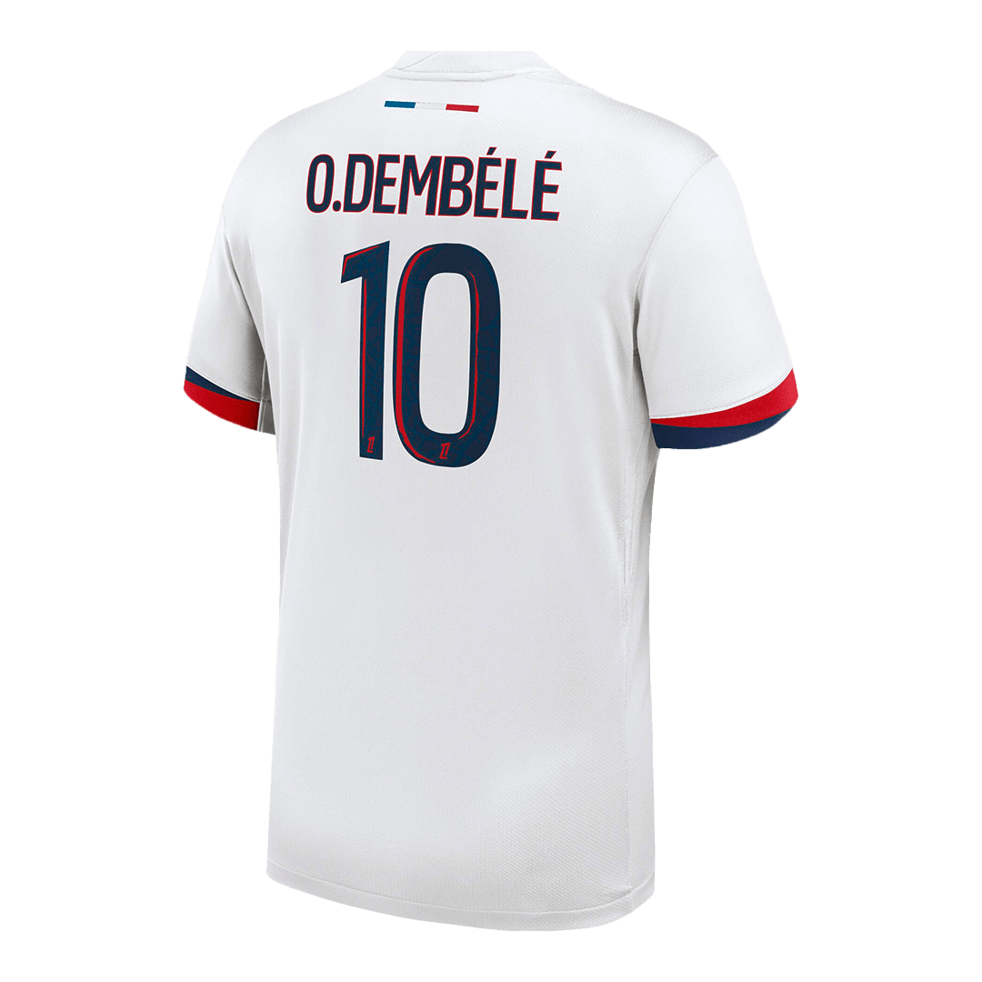 Camiseta de fútbol del PSG O.DEMBÉLÉ #10 PSG visitante personalizada 2024/25