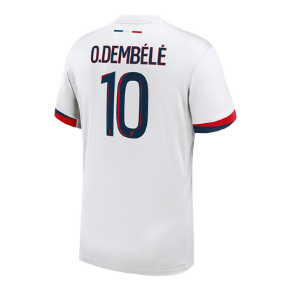 Camiseta de fútbol del PSG O.DEMBÉLÉ #10 PSG visitante personalizada 2024/25