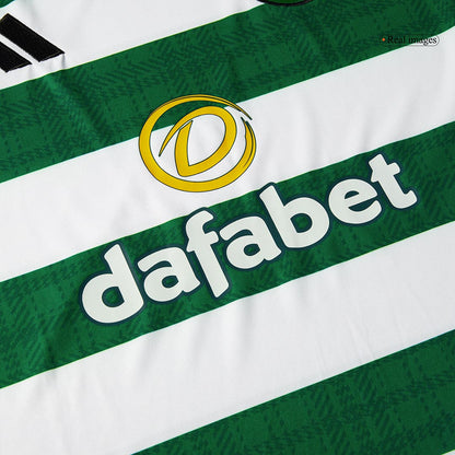 Camiseta de fútbol local del Celtic 2025/26 verde y blanca
