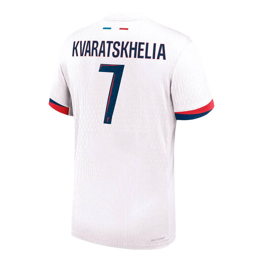 Camiseta de fútbol auténtica del PSG de KVARATSKHELIA #7, camiseta visitante del PSG 2024/25