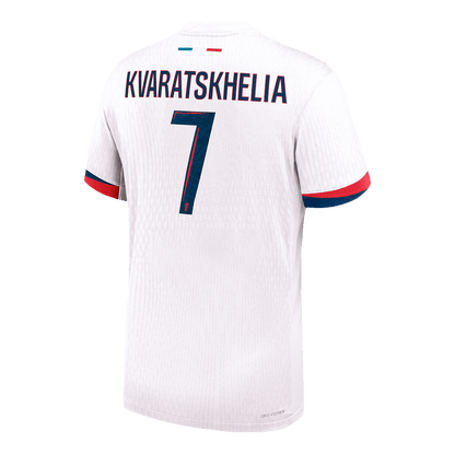 Camiseta de fútbol auténtica del PSG de KVARATSKHELIA #7, camiseta visitante del PSG 2024/25
