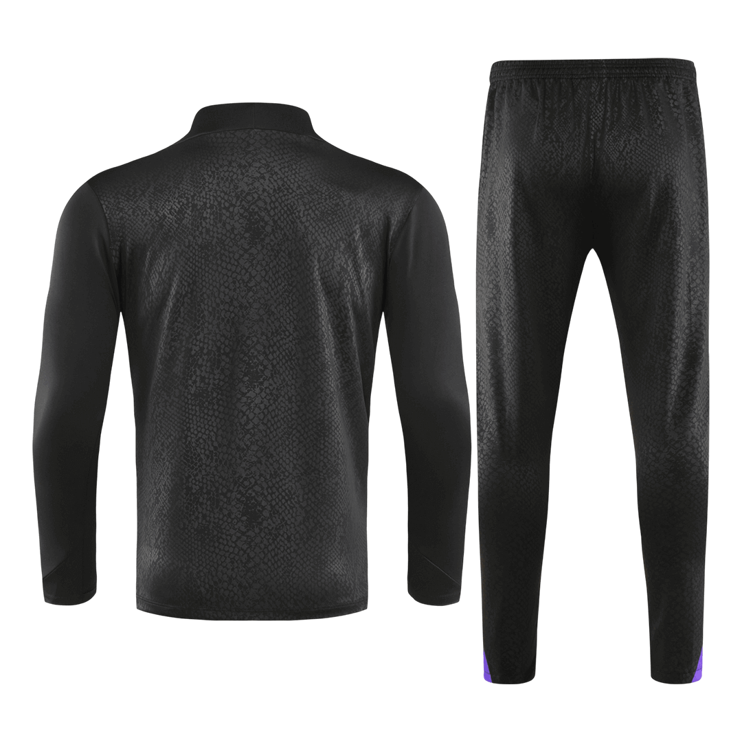 Barcelona 1/4 Zip Tracksuit 2025/26 Kids Black