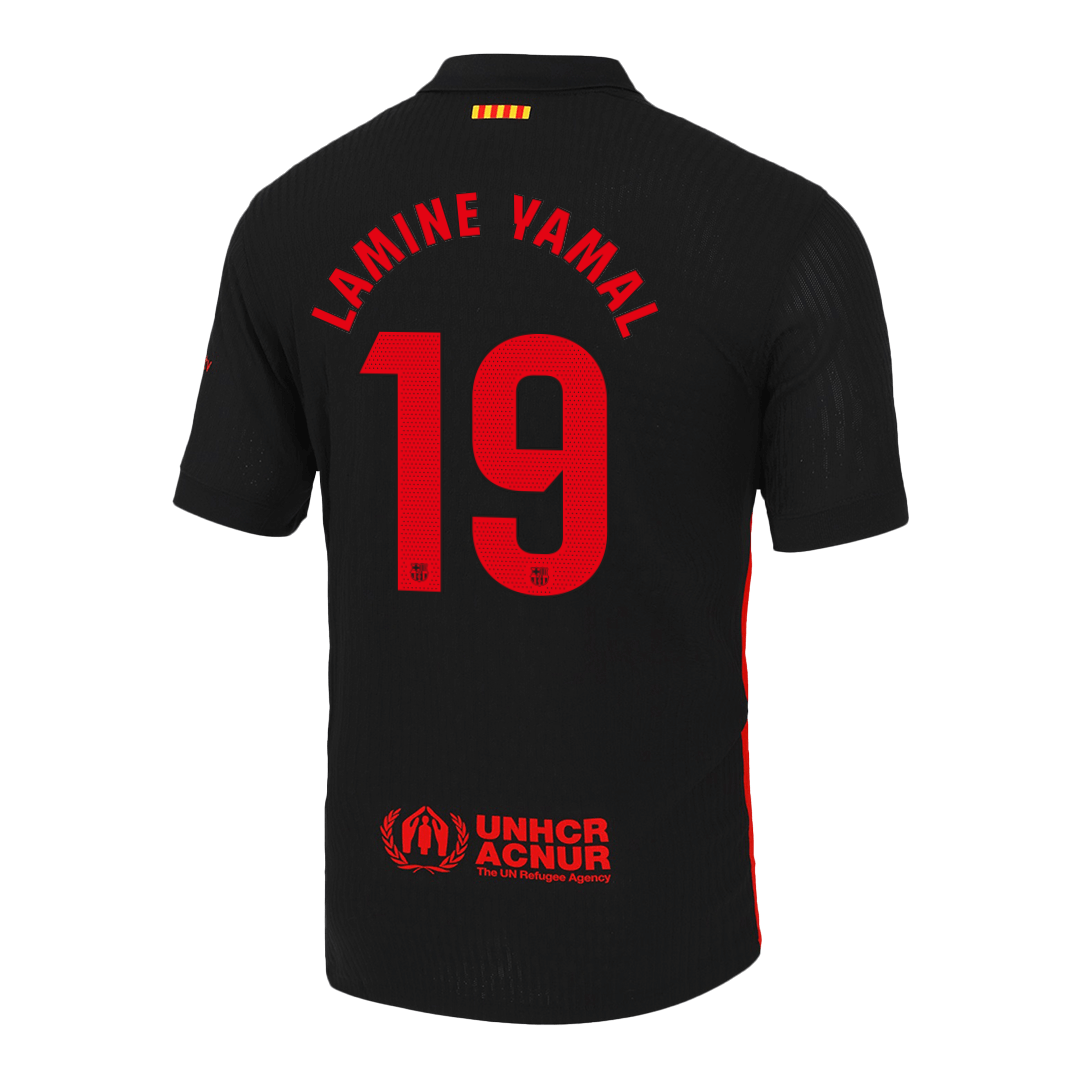 LAMINE YAMAL #19 Camiseta de fútbol auténtica del FC Barcelona, segunda equipación 2024/25