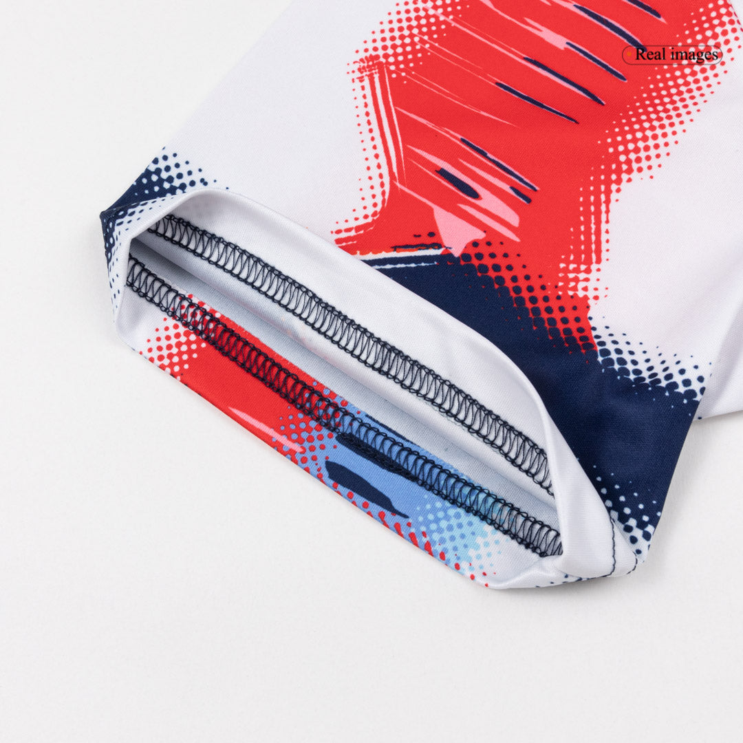 Camiseta de fútbol de calentamiento del Bayern de Múnich 2025/26 roja y blanca