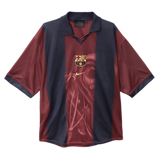 Rde?a in modra retro doma?a nogometna majica Barcelona X CJ 2000/01