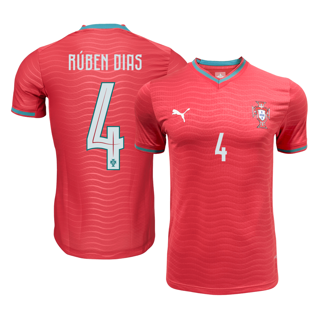 RúBEN DIAS#4 Player Version Portugal Home Soccer Jersey World Cup 2026 Red