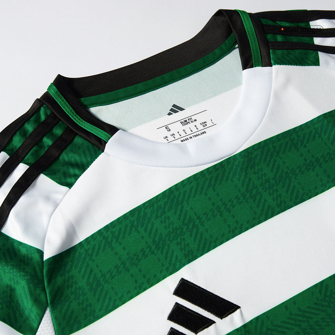 Camiseta de fútbol local del Celtic 2025/26 verde y blanca