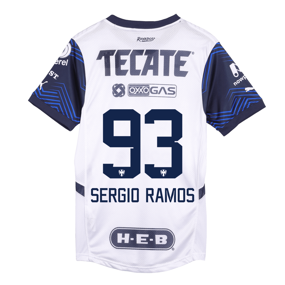 SERGIO RAMOS #93 Soccer Jersey Monterrey Away Shirt 2024/25