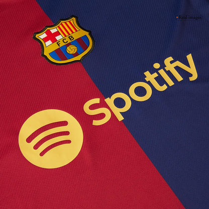 RAPHINHA #11 Domači dres FC Barcelona 2024/25, rdeče-moder - Liga prvakov