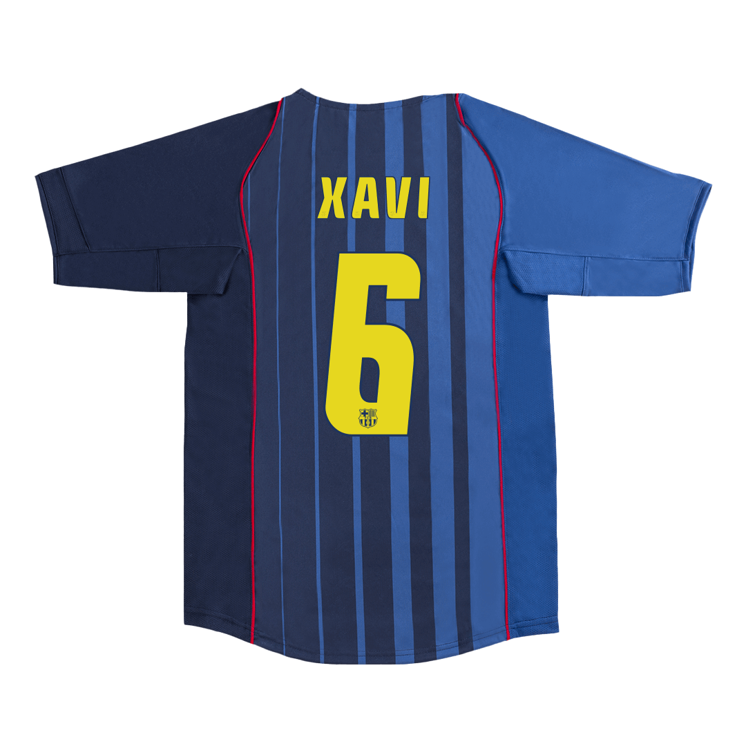 Retro dres XAVI #6 Barcelona, retro dres, gostujoča nogometna majica 2004/05